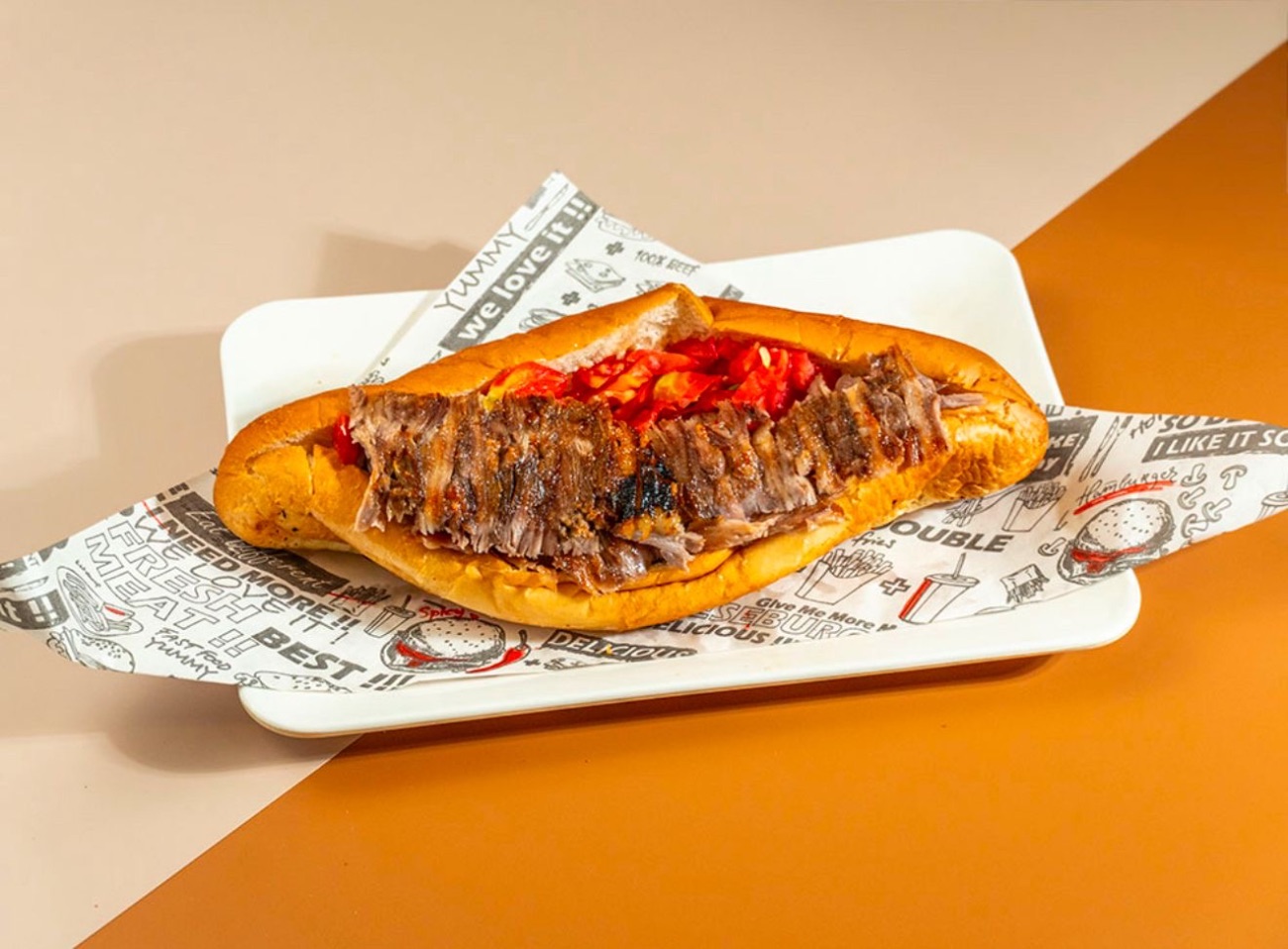 سندوش شاورما لحم