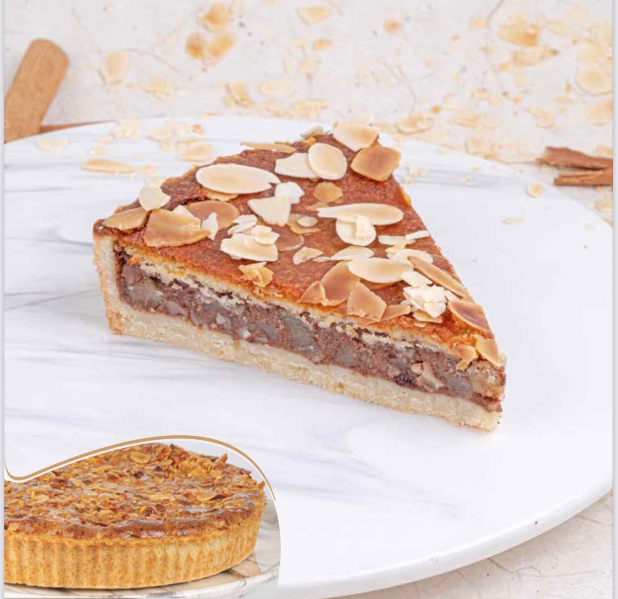 Elmalı Pay - Vanilya Tart, Küp Elma, Tarçın, Kuru Üzüm