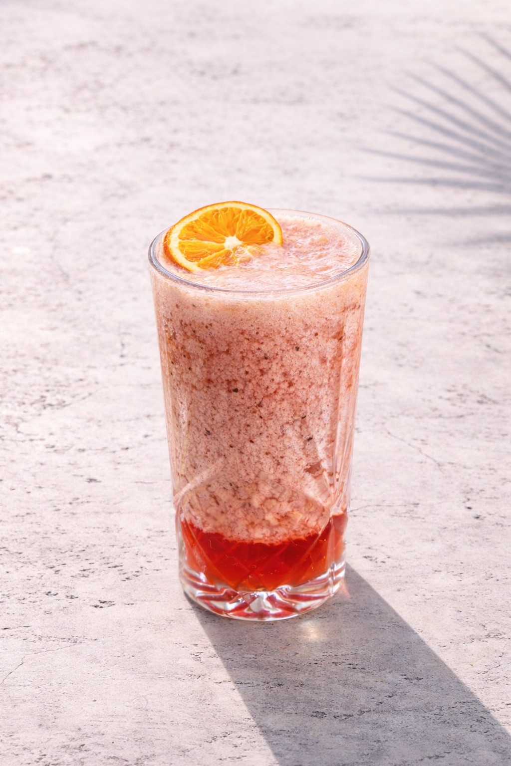 عصير برتقال وفراولة